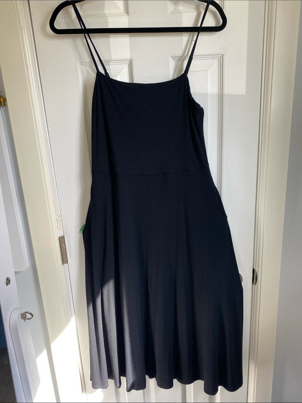 GAP Black Spaghetti Strap A-Line Dress